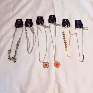 Paparazzi Assorted Lot of (6) Sets of Necklace and Matching Earrings